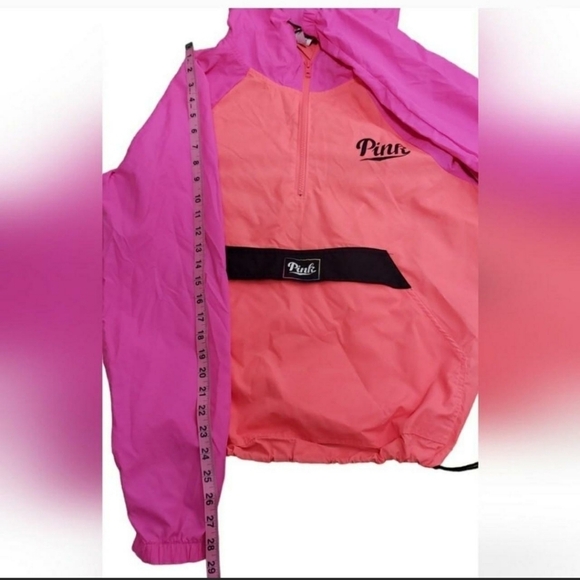 Victoria Secret VS Pink Brand Lightweight Hooded Windbreaker Size XS/S - Picture 6 of 9
